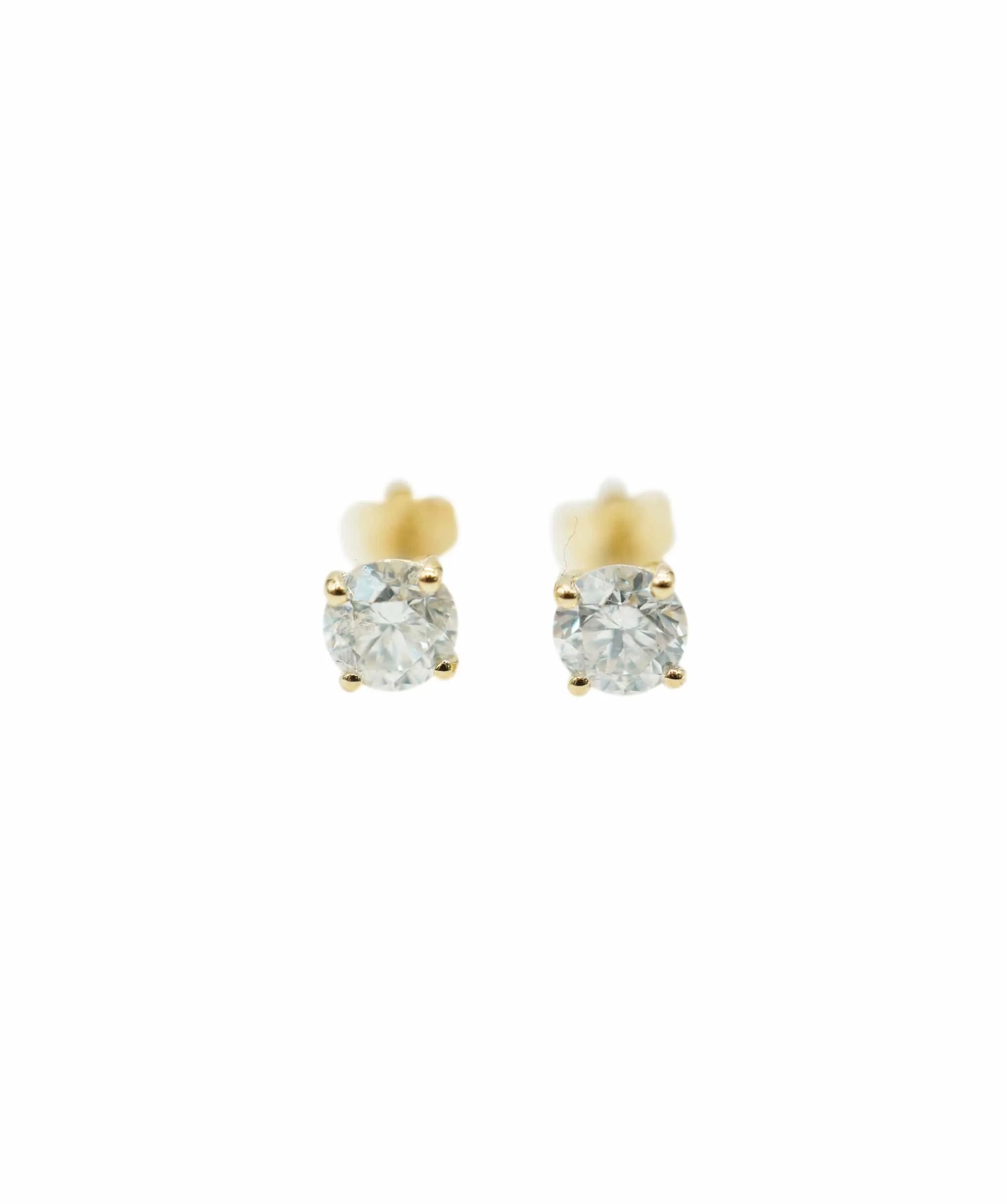 1.22CT J ROUND SHAPE DIAMOND ANL-S39-12 Stud pair