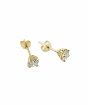 1.22CT J ROUND SHAPE DIAMOND ANL-S39-12 Stud pair