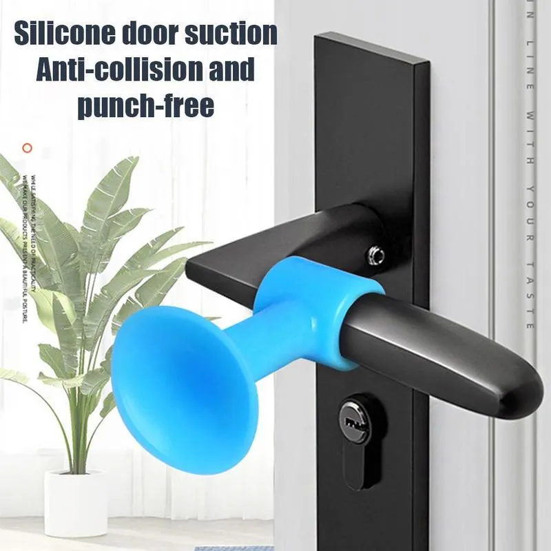 1442 Door Stopper Mini Anti-Collision Silicone Door Handle Crash Pad
