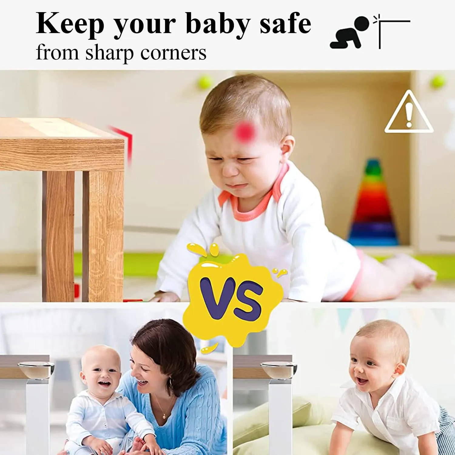 16 Pack Corner Protector for Baby, Clear Corner Protectors, Furniture Corner Guard & Edge Safety Bumpers to Cover Sharp Furniture & Table Edges Transparent Drop Shape 16 Pack