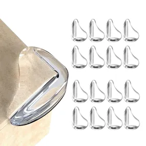 16 Pack Corner Protector for Baby, Clear Corner Protectors, Furniture Corner Guard & Edge Safety Bumpers to Cover Sharp Furniture & Table Edges Transparent Drop Shape 16 Pack