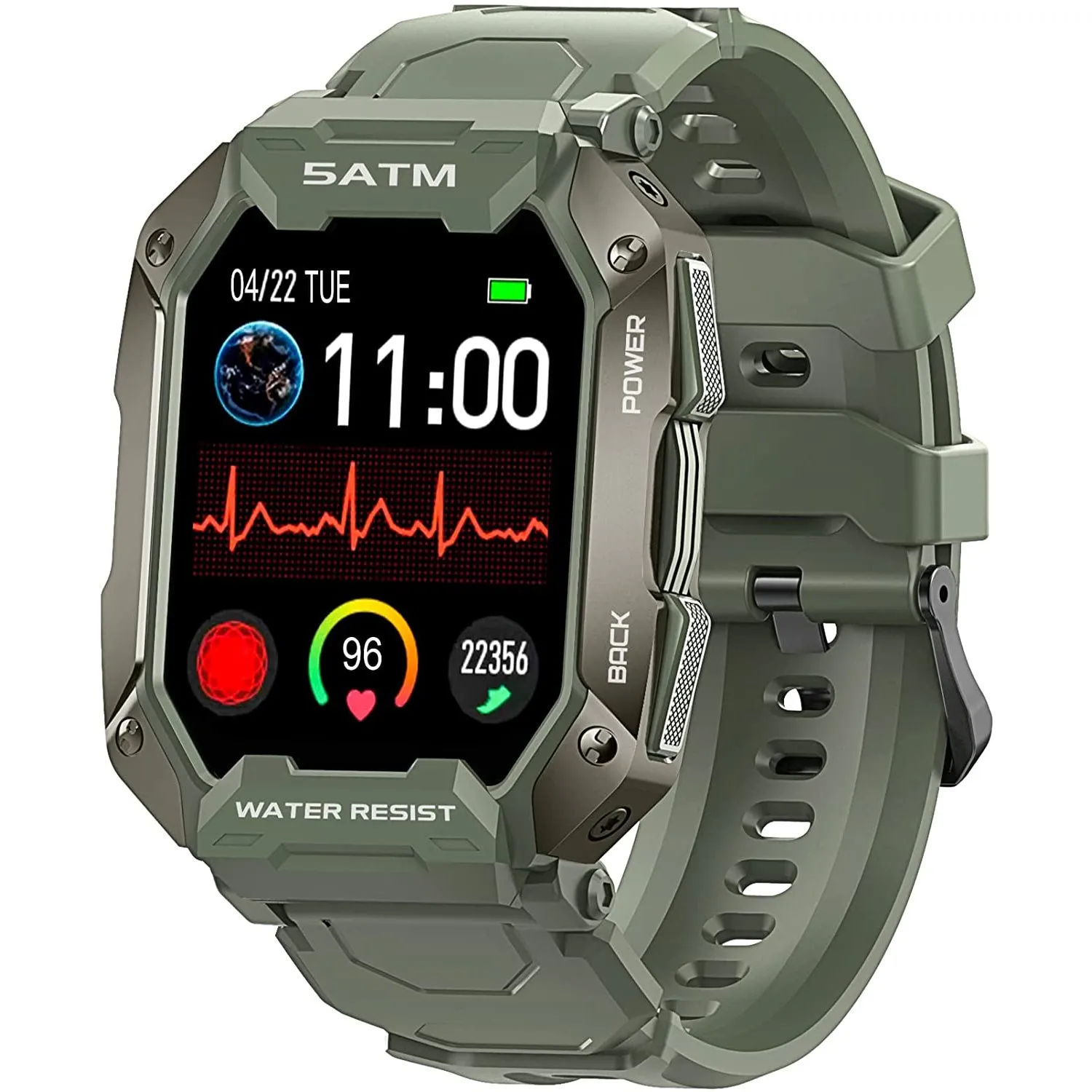 1.71" Tactical Military Sports Smart Watch
