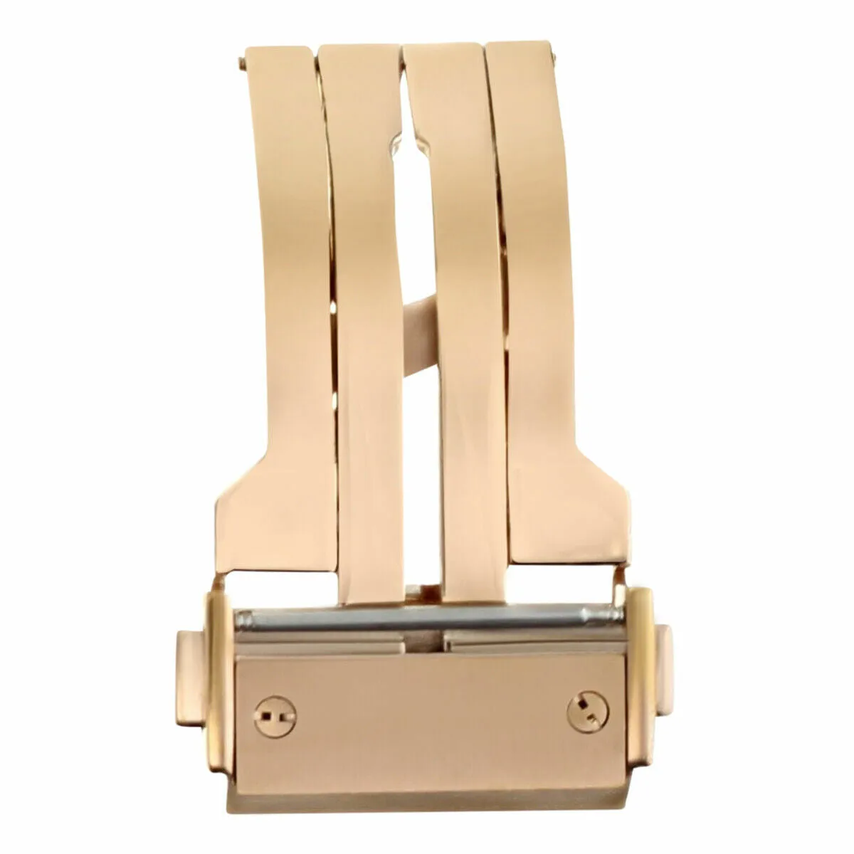 18MM DEPLOYMENT PUSH BUTTON CLASP BUCKLE STRAP FOR HUBLOT BIG BANG WATCH ROSE