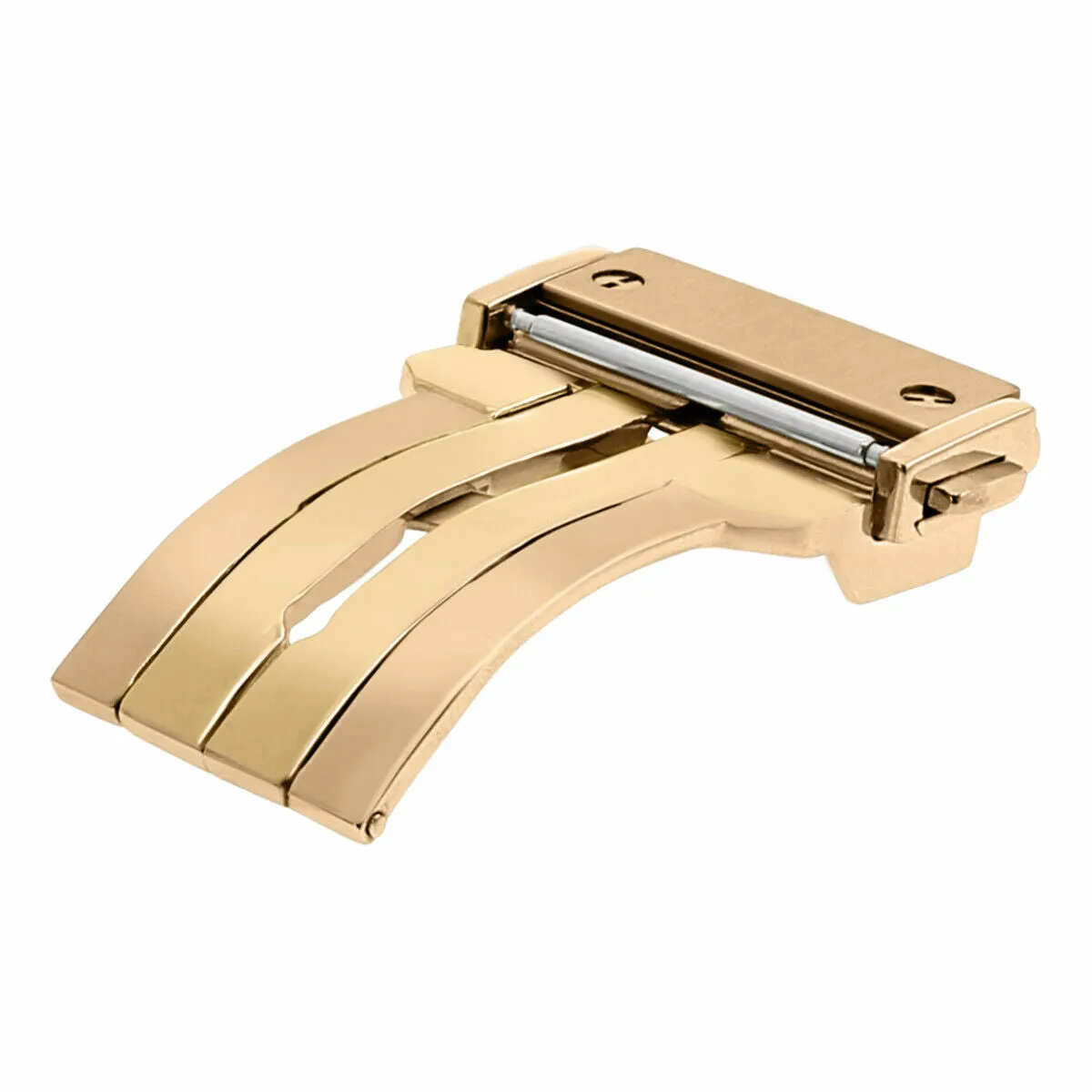 18MM DEPLOYMENT PUSH BUTTON CLASP BUCKLE STRAP FOR HUBLOT BIG BANG WATCH ROSE