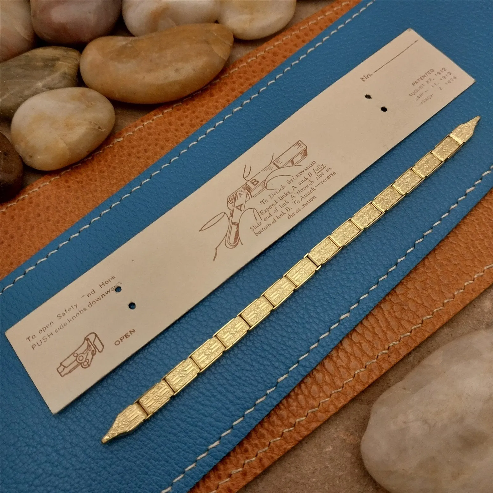 1910s-1920s 12k Gold-Filled Ladies Sturdymaid Filigree Unused Vintage Watch Band