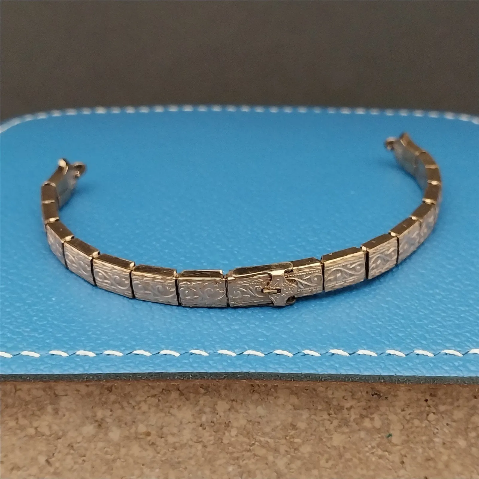 1910s-1920s 12k Rose Gold-Filled Ladies Filigree Unused Antique Watch Band