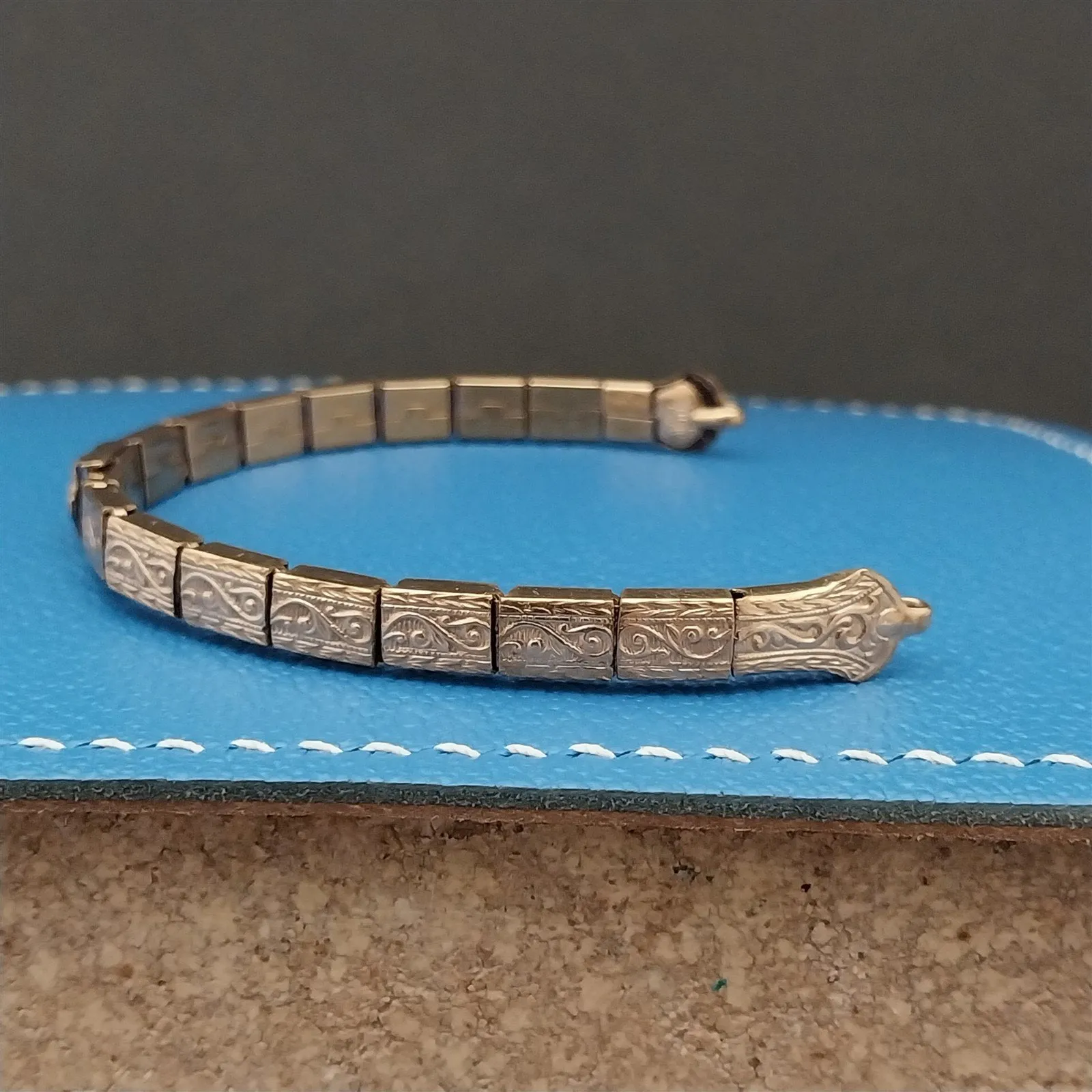 1910s-1920s 12k Rose Gold-Filled Ladies Filigree Unused Antique Watch Band