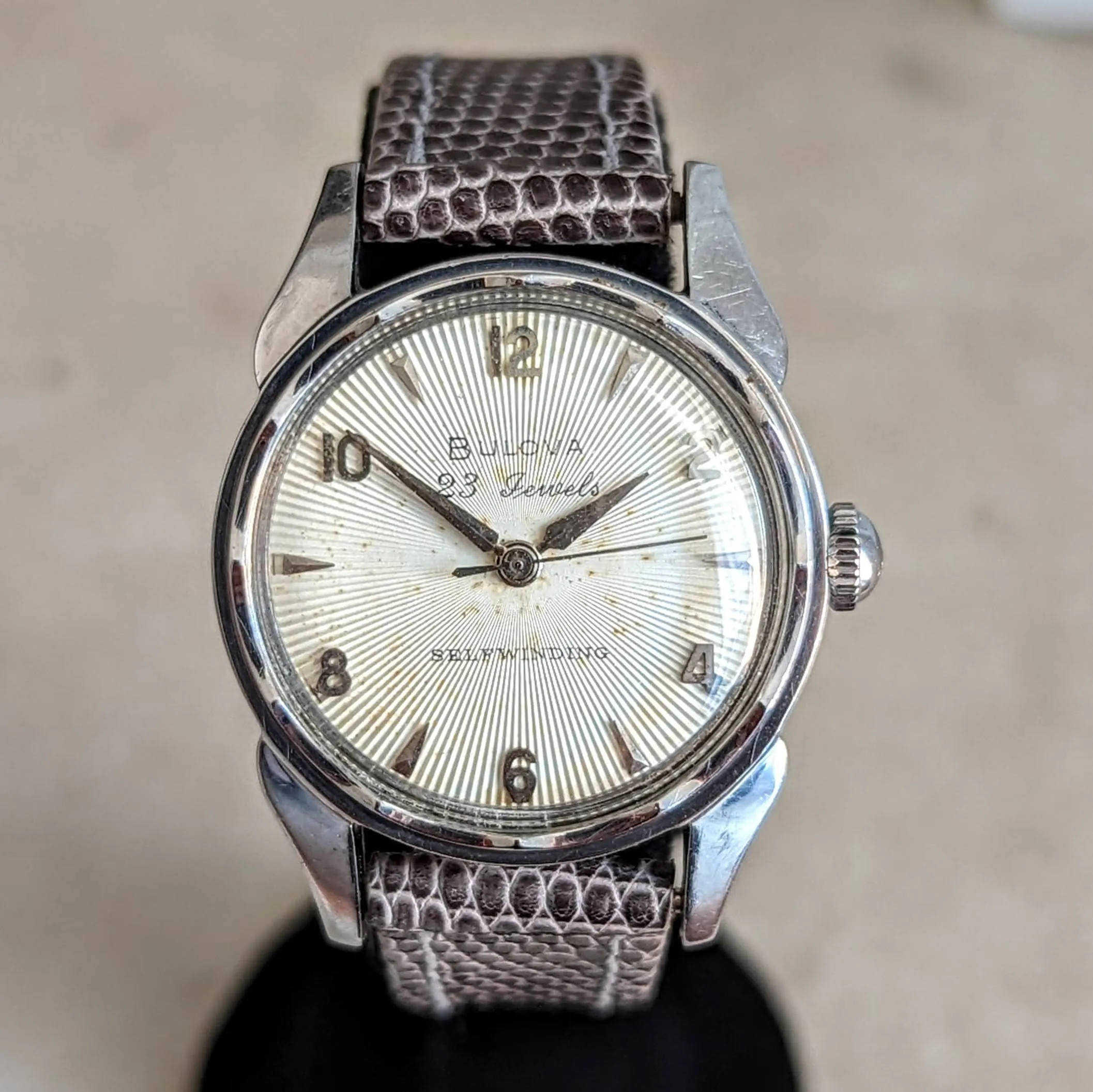 1957 BULOVA 23 “B” Selfwinding Wristwatch Cal. 10BPAC 6 ADJ’s 23 Jewels U.S.A. Made Watch