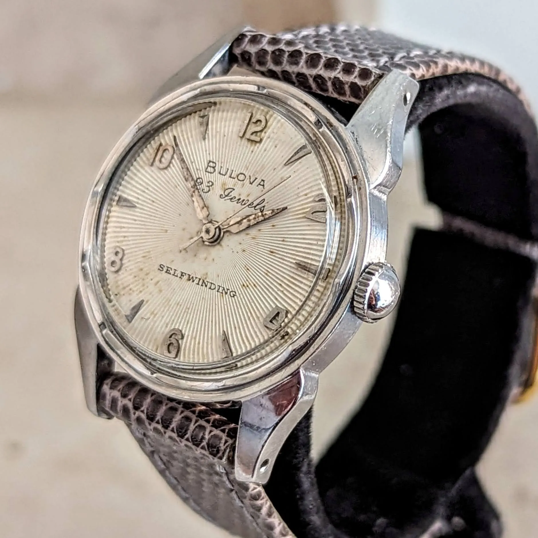 1957 BULOVA 23 “B” Selfwinding Wristwatch Cal. 10BPAC 6 ADJ’s 23 Jewels U.S.A. Made Watch