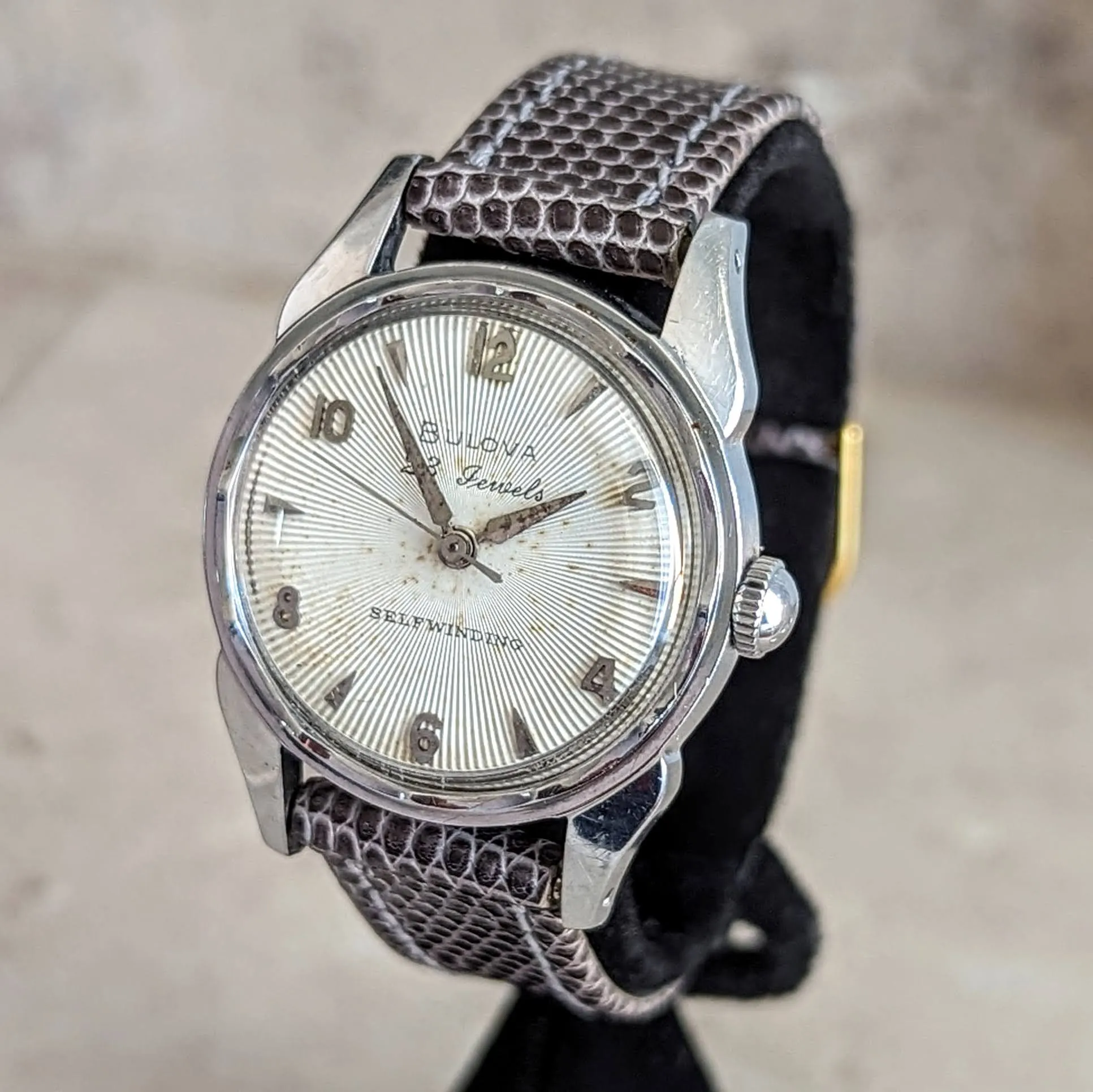 1957 BULOVA 23 “B” Selfwinding Wristwatch Cal. 10BPAC 6 ADJ’s 23 Jewels U.S.A. Made Watch