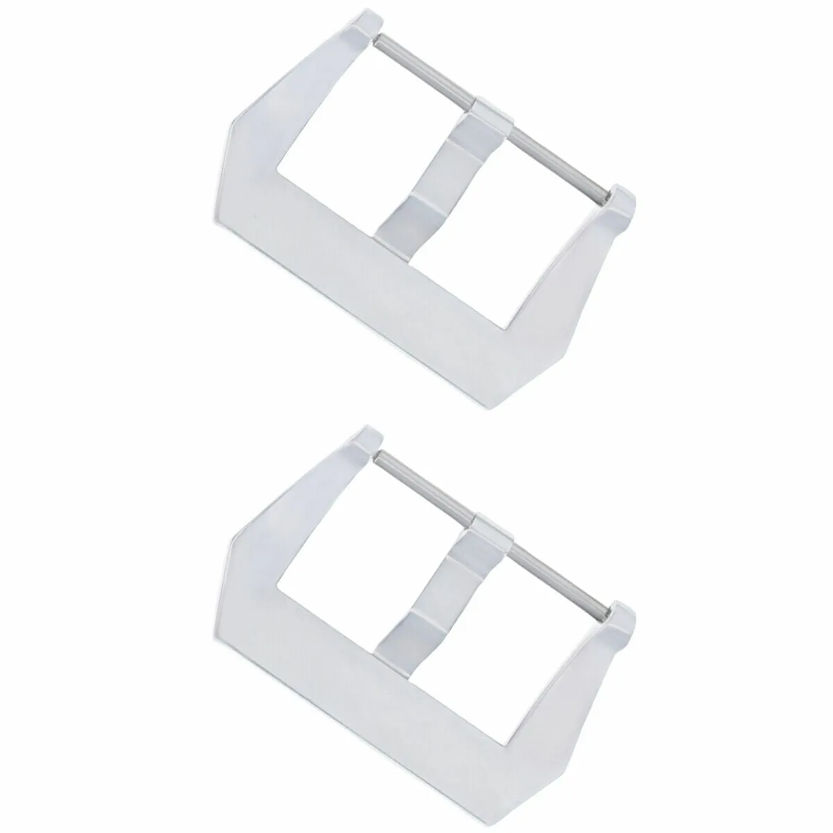 2 - 20MM PRE-V SCREW BUCKLE FOR PANERAI 40MM PAM STRAP BAND TOP QUALITY BRUSH SS