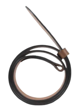 2 Inch Wide (50mm) Brown Full Grain Leather Belt Strap Made to Measure Chicago Screws