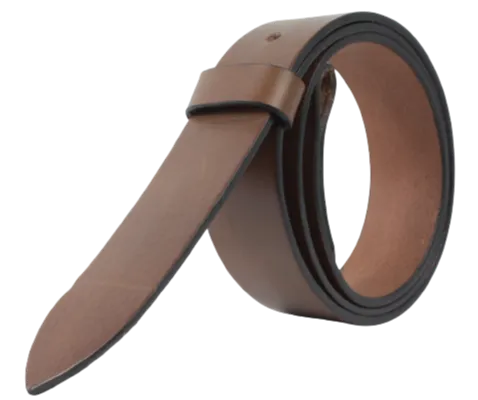 2 Inch Wide (50mm) Brown Full Grain Leather Belt Strap Made to Measure Chicago Screws