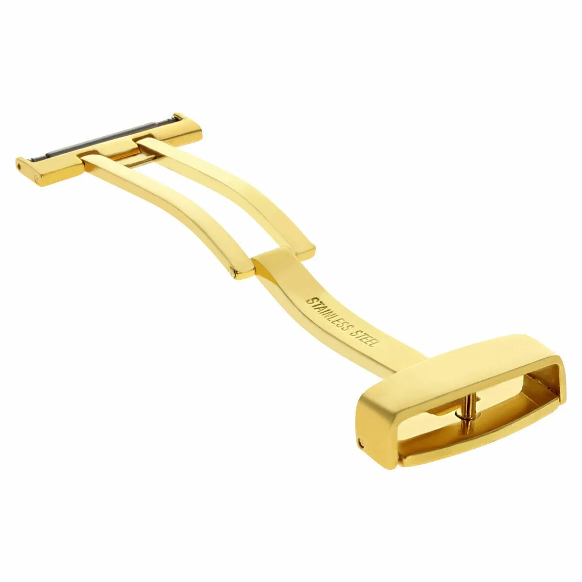 20MM DEPLOYMENT BAND CLASP BUCKLE  FOR OMEGA SEAMASTER WATCH LEATHER STRAP GOLD