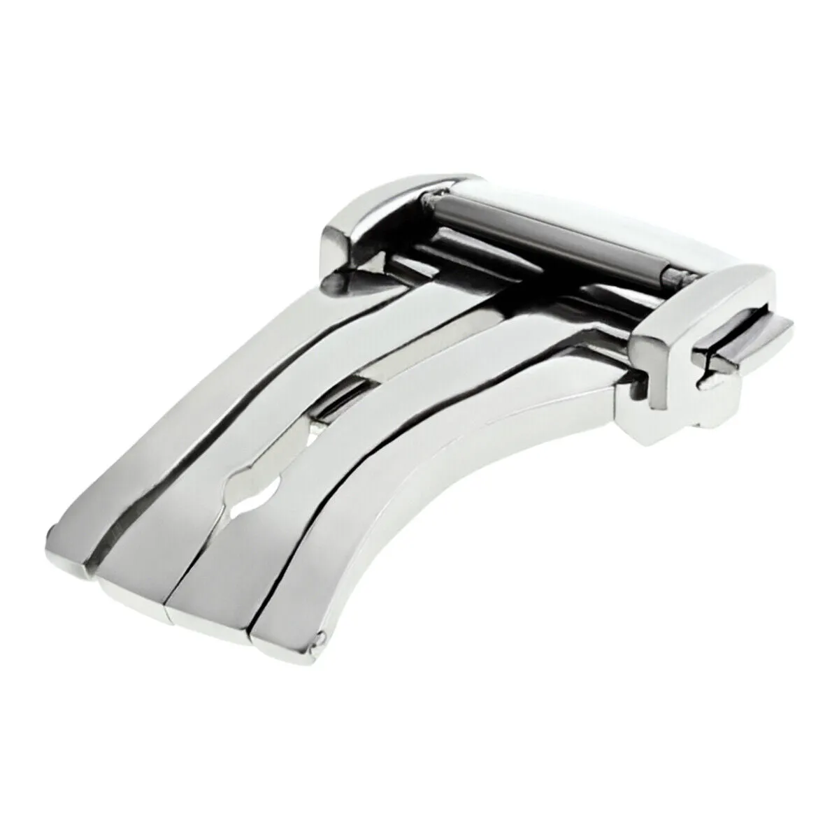 20MM STEEL BUCKLE STRAP BAND CLASP LEATHER DEPLOYMENT FOR OMEGA SEAMASTER PLANET