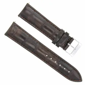 22MM ITALIAN LEATHER WATCH STRAP BAND FOR CERTINA  DS PODIUM WATCH DARK BROWN
