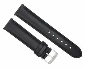 22MM SMOOTH LEATHER WATCH STRAP BAND FOR 40MM PANERAI LUMINOR MARINA GMT BLACK