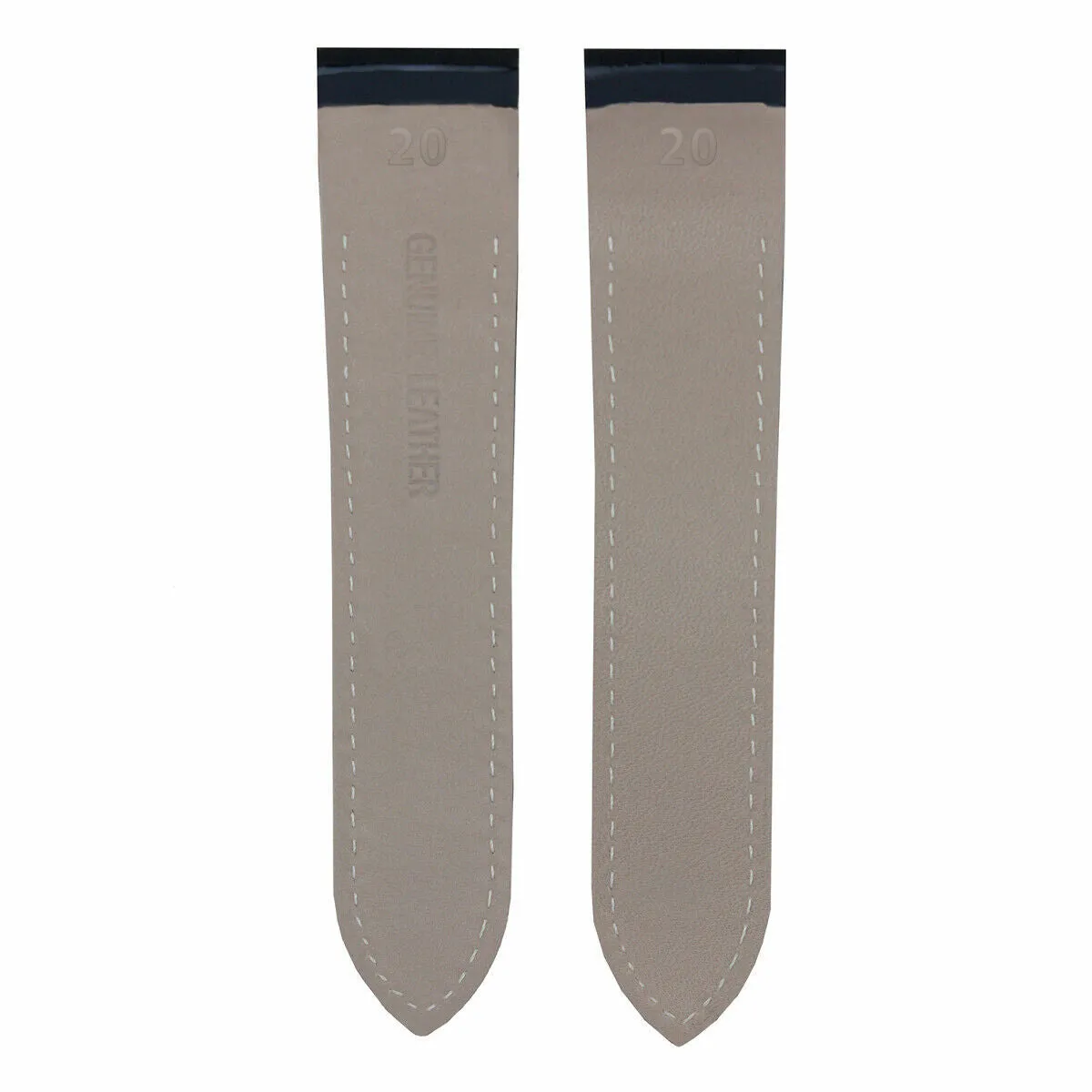 23MM BLACK LEATHER WATCH BAND STRAP FOR CARTIER SANTOS 100XL WATCH 38MM TOP QLTY