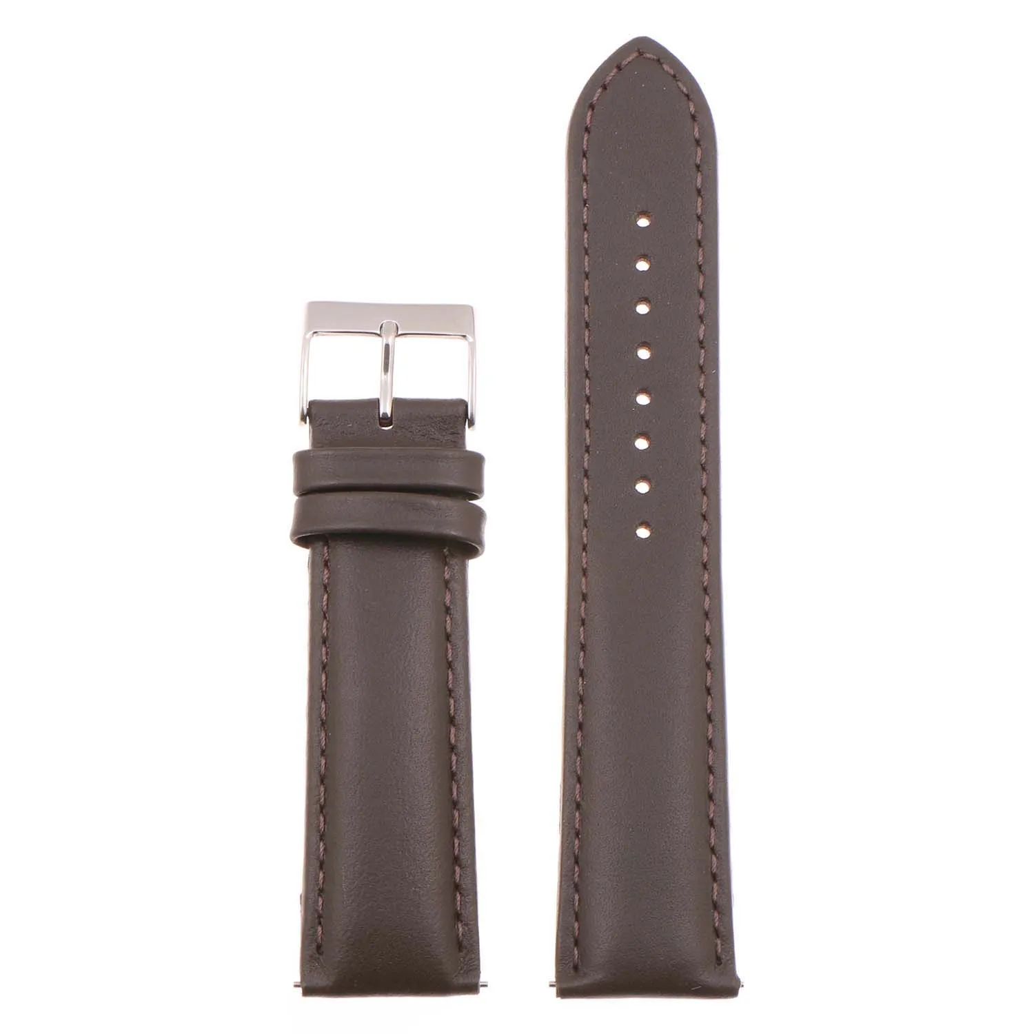 24mm Leather Smart Watch Strap (Short, Standard, Long)