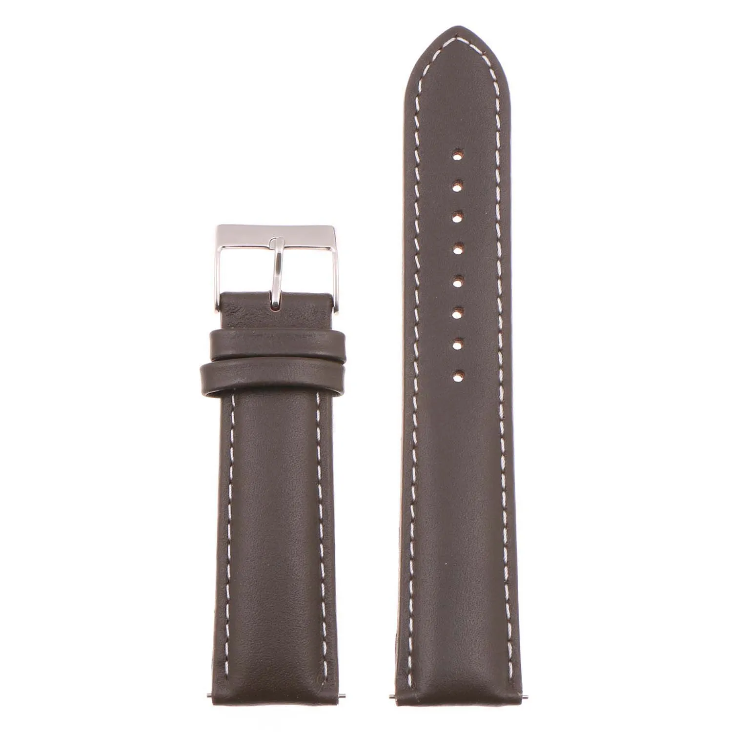 24mm Leather Smart Watch Strap (Short, Standard, Long)
