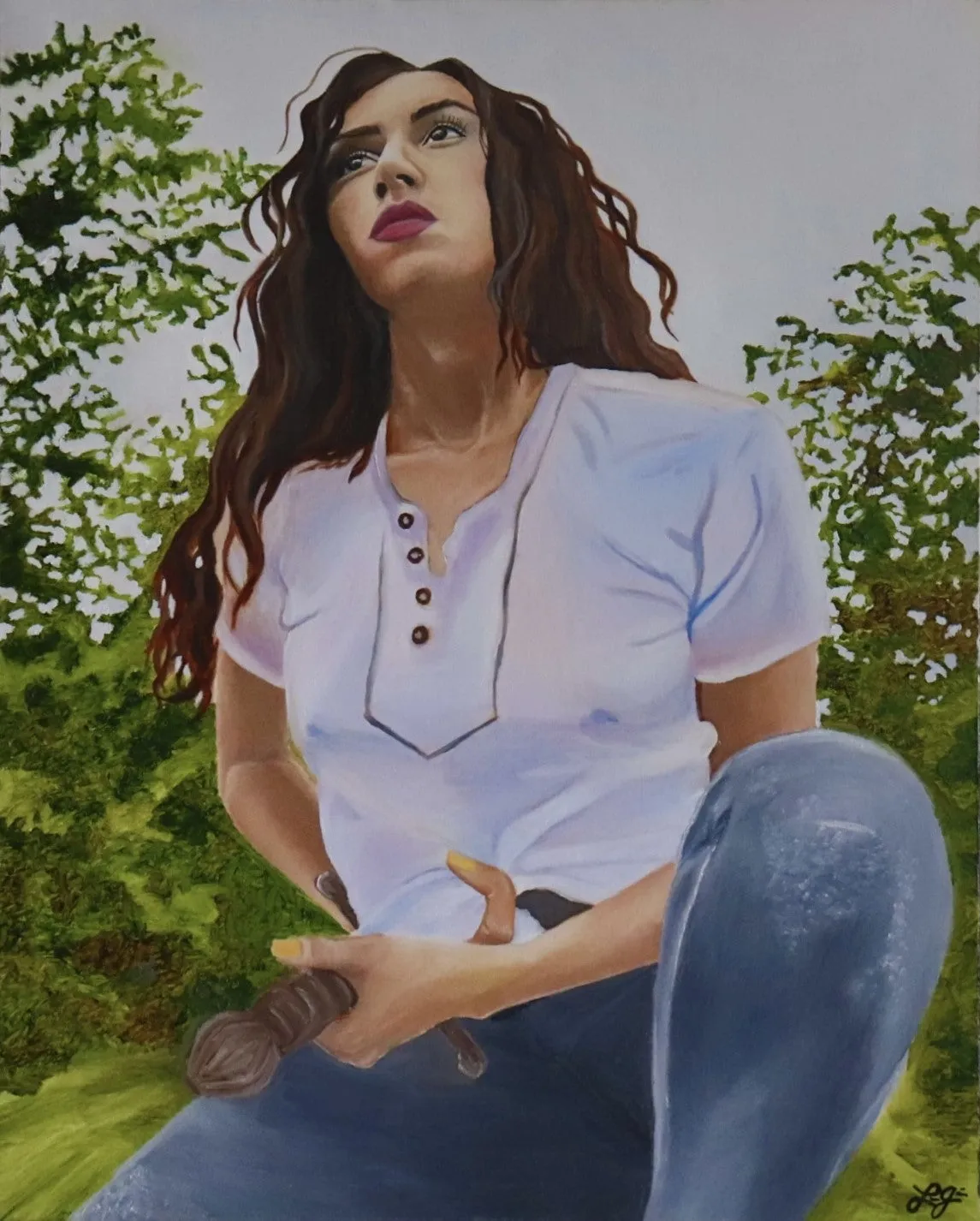 Acceptance by Lorena Garcia Oil Painting 30 x 24 in $4K APR w/ CoA