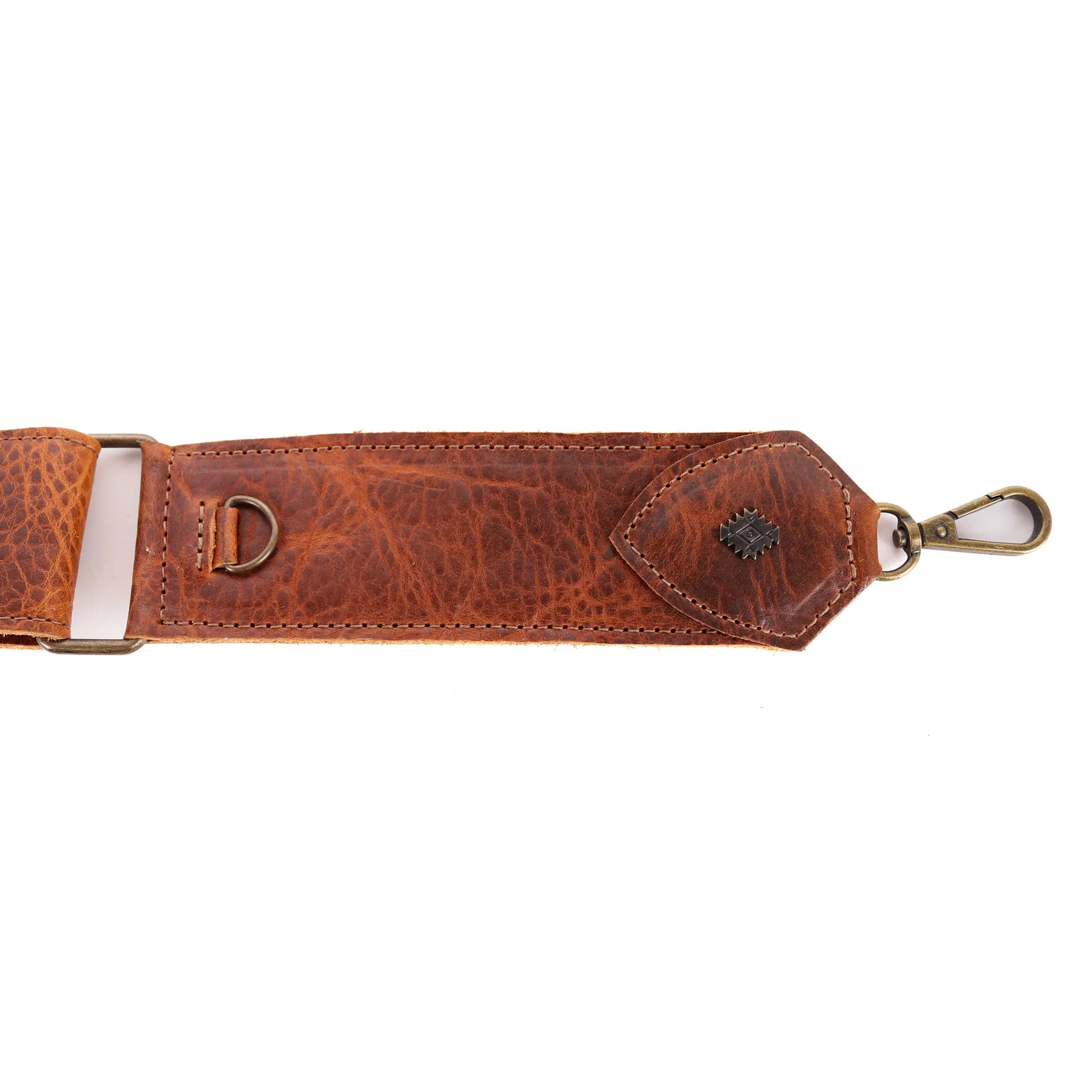 ADJUSTABLE WIDE STRAP - FULL LEATHER - HONEY