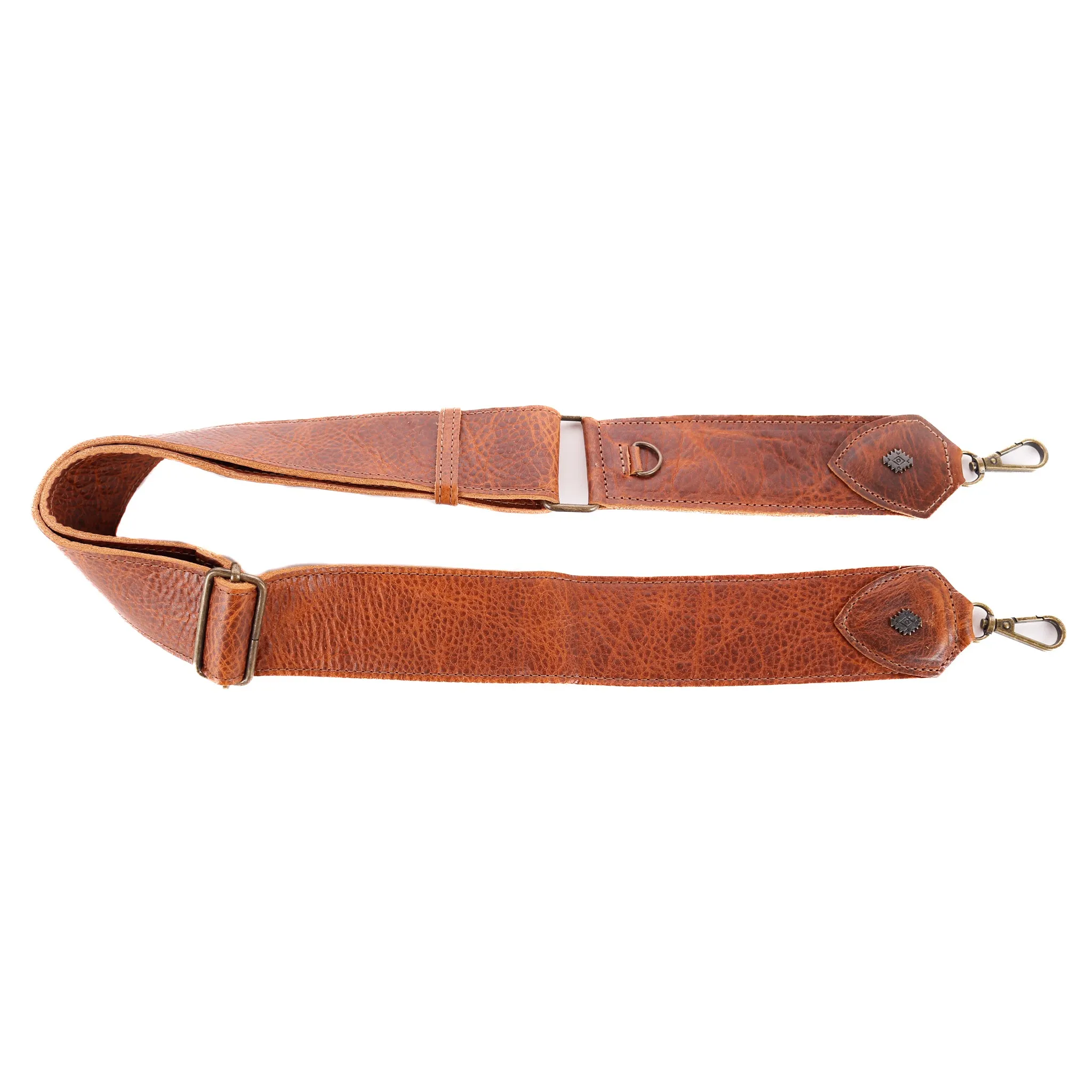 ADJUSTABLE WIDE STRAP - FULL LEATHER - HONEY