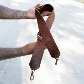 ADJUSTABLE WIDE STRAP - FULL LEATHER - HONEY