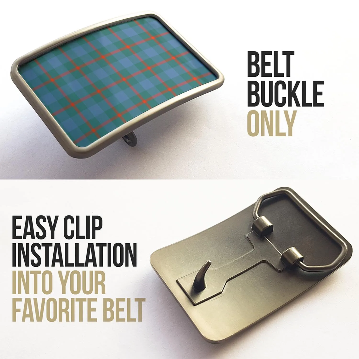 Agnew Ancient Tartan Belt Buckles