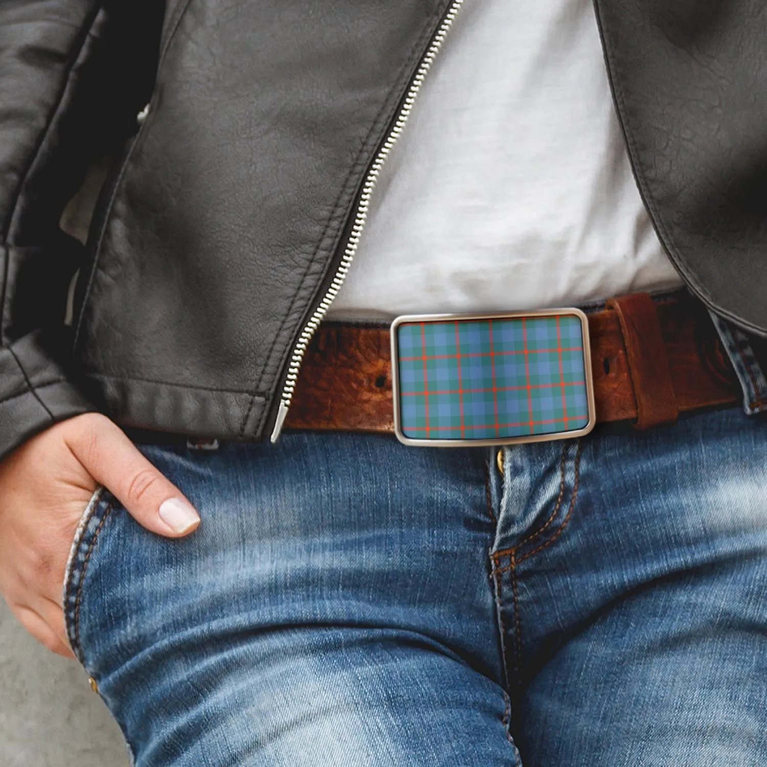 Agnew Ancient Tartan Belt Buckles