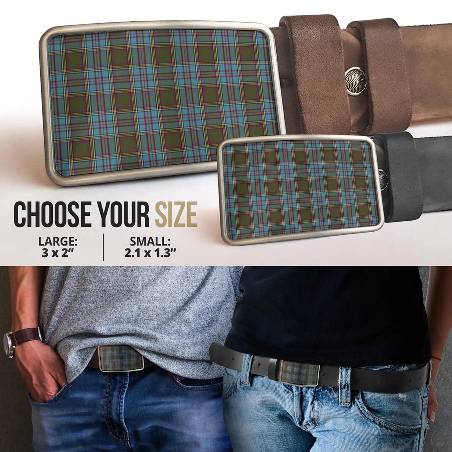 Anderson Tartan Belt Buckles