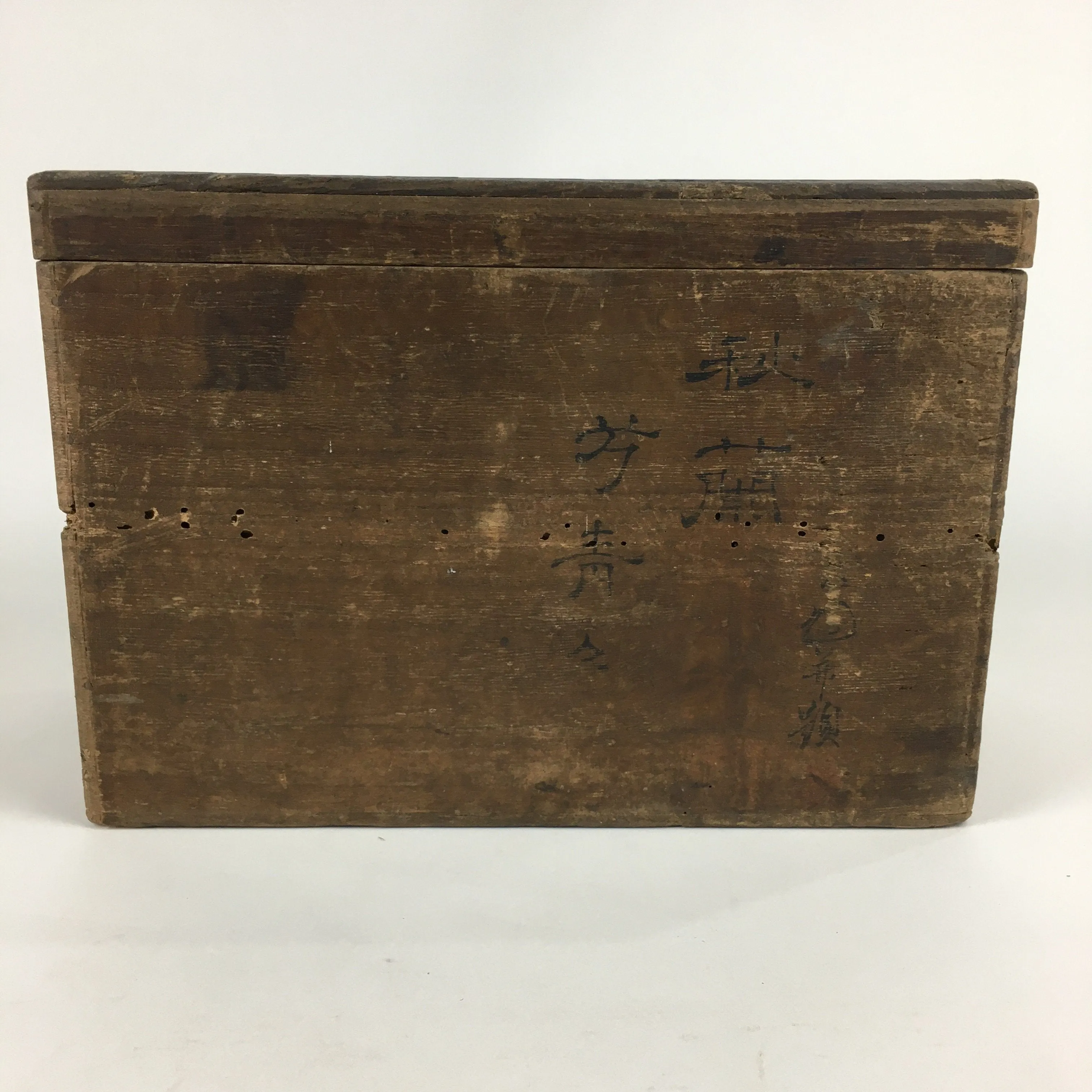 Antique C1880 Japanese Wooden Storage Box Hako Inside 32.5x15.9x21.5cm WB856