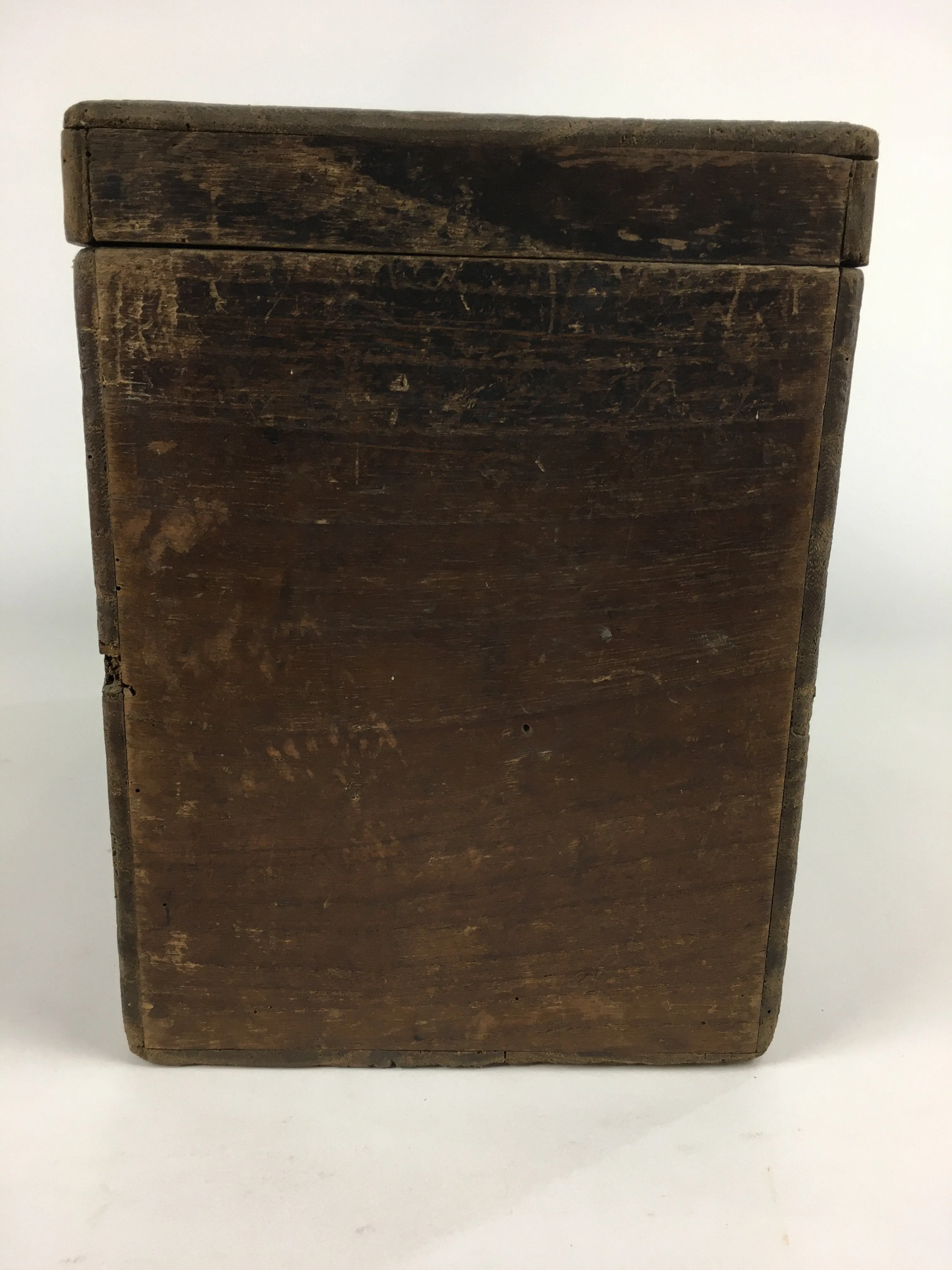 Antique C1880 Japanese Wooden Storage Box Hako Inside 32.5x15.9x21.5cm WB856