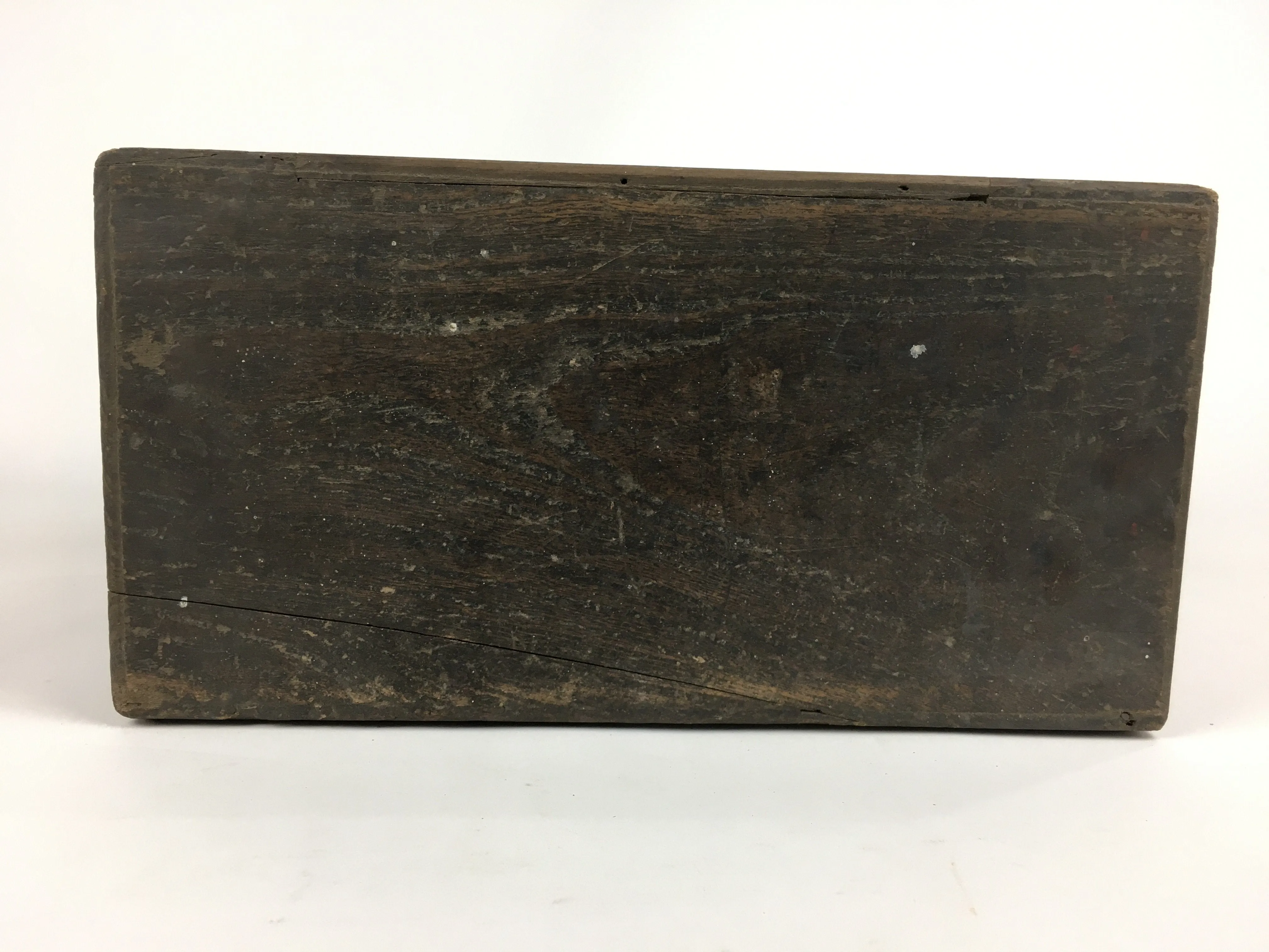Antique C1880 Japanese Wooden Storage Box Hako Inside 32.5x15.9x21.5cm WB856
