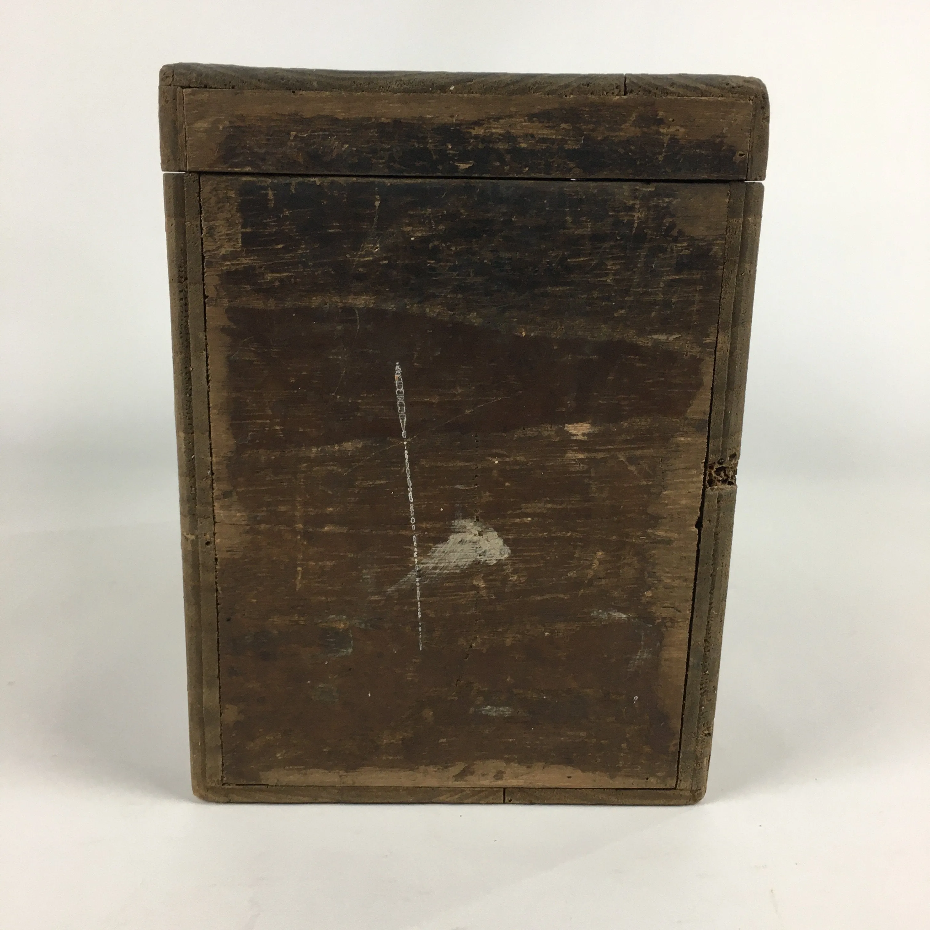 Antique C1880 Japanese Wooden Storage Box Hako Inside 32.5x15.9x21.5cm WB856
