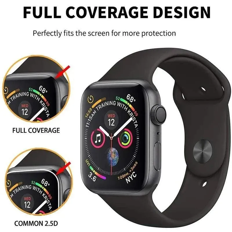 Apple Watch Ceramic Screen Protectors: Ultimate Defense - Hydrogel, Full Coverage.