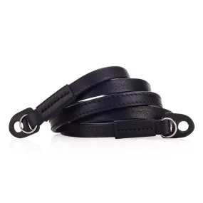 Arte di Mano Comodo Neck Strap, XL, 120cm - Minerva Black with Black Stitching