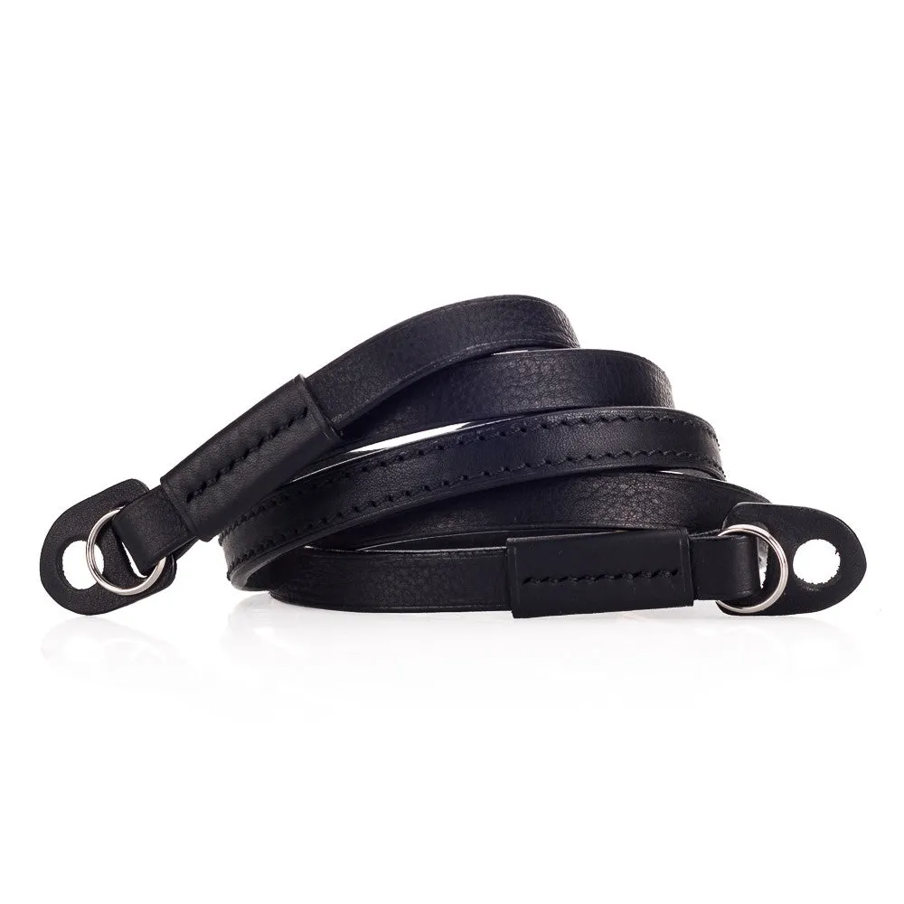 Arte di Mano Comodo Neck Strap, XL, 120cm - Minerva Black with Black Stitching