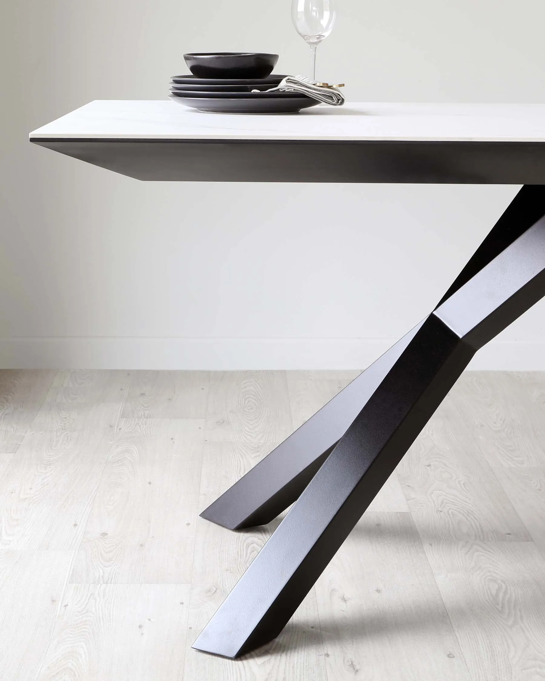 Atlanta White Marbled Ceramic 8 Seater Dining Table