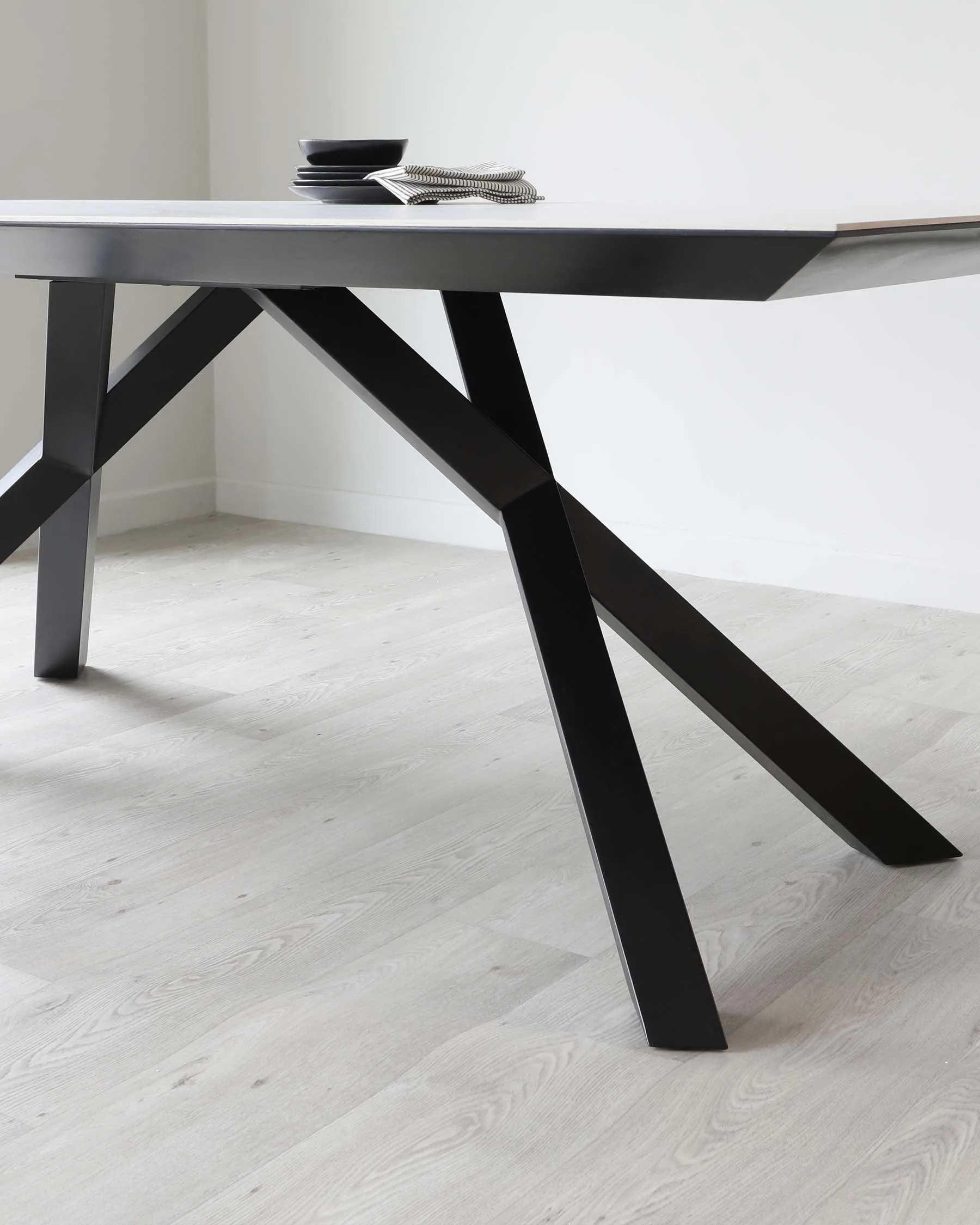 Atlanta White Marbled Ceramic 8 Seater Dining Table