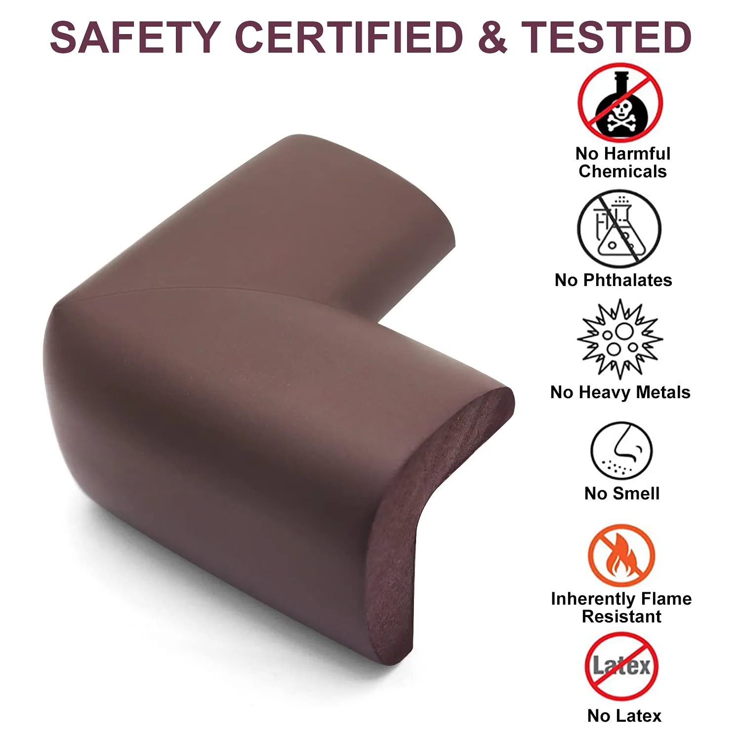 Baby Proofing Edge Corner Protector, 20.5 ft (18.1ft Edge   8 Corners) Baby Proof Corner Guards ,Thick Table Bumper Guard, 3M Pre-Taped Corners, Soft Rubber Foam Guard Heavy-Duty…