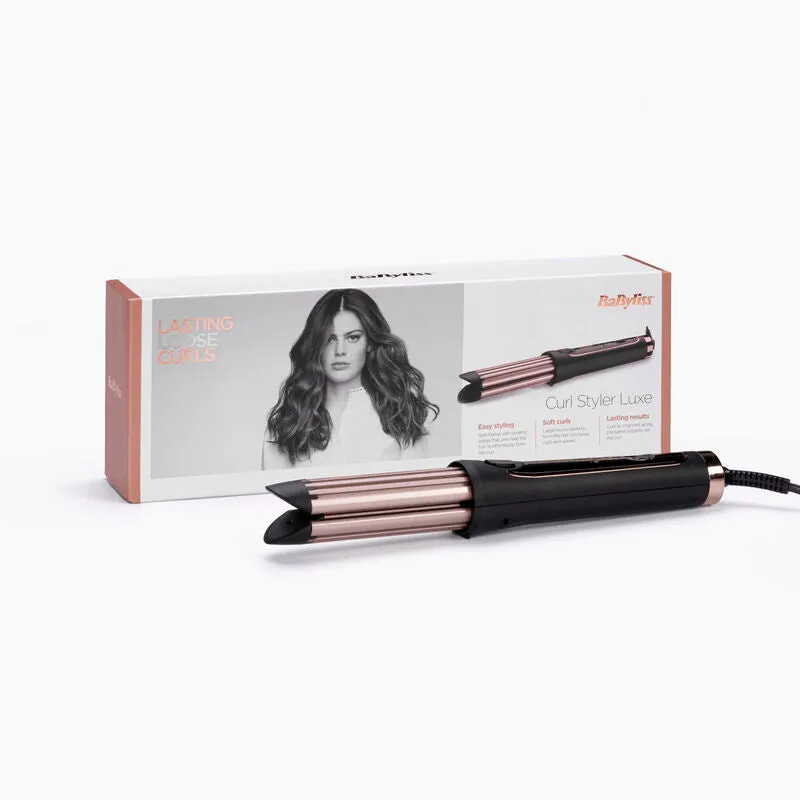 BaByliss Curl Styler Luxe Hair Curler - Black & Rose | 2112U