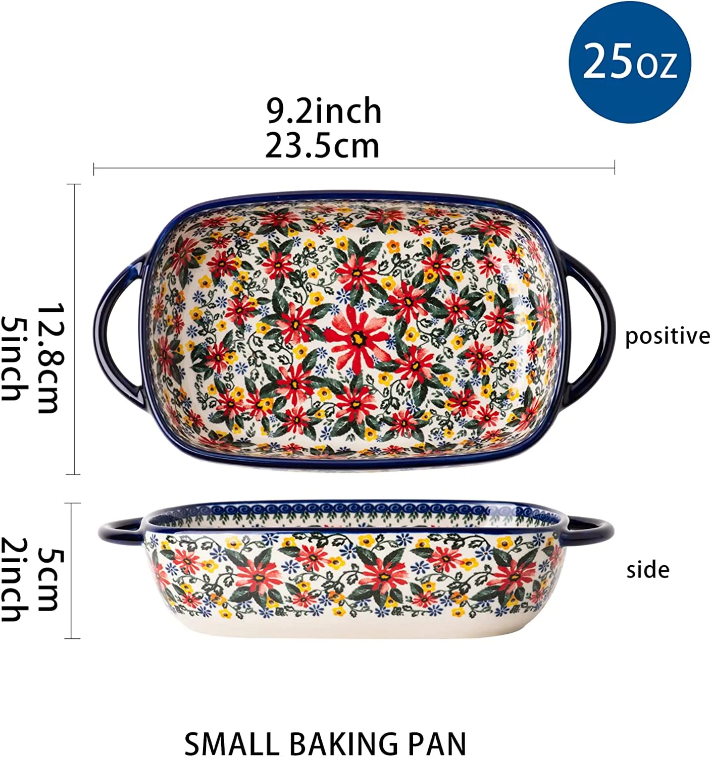 Baking Dish Ceramic Set 2pcs