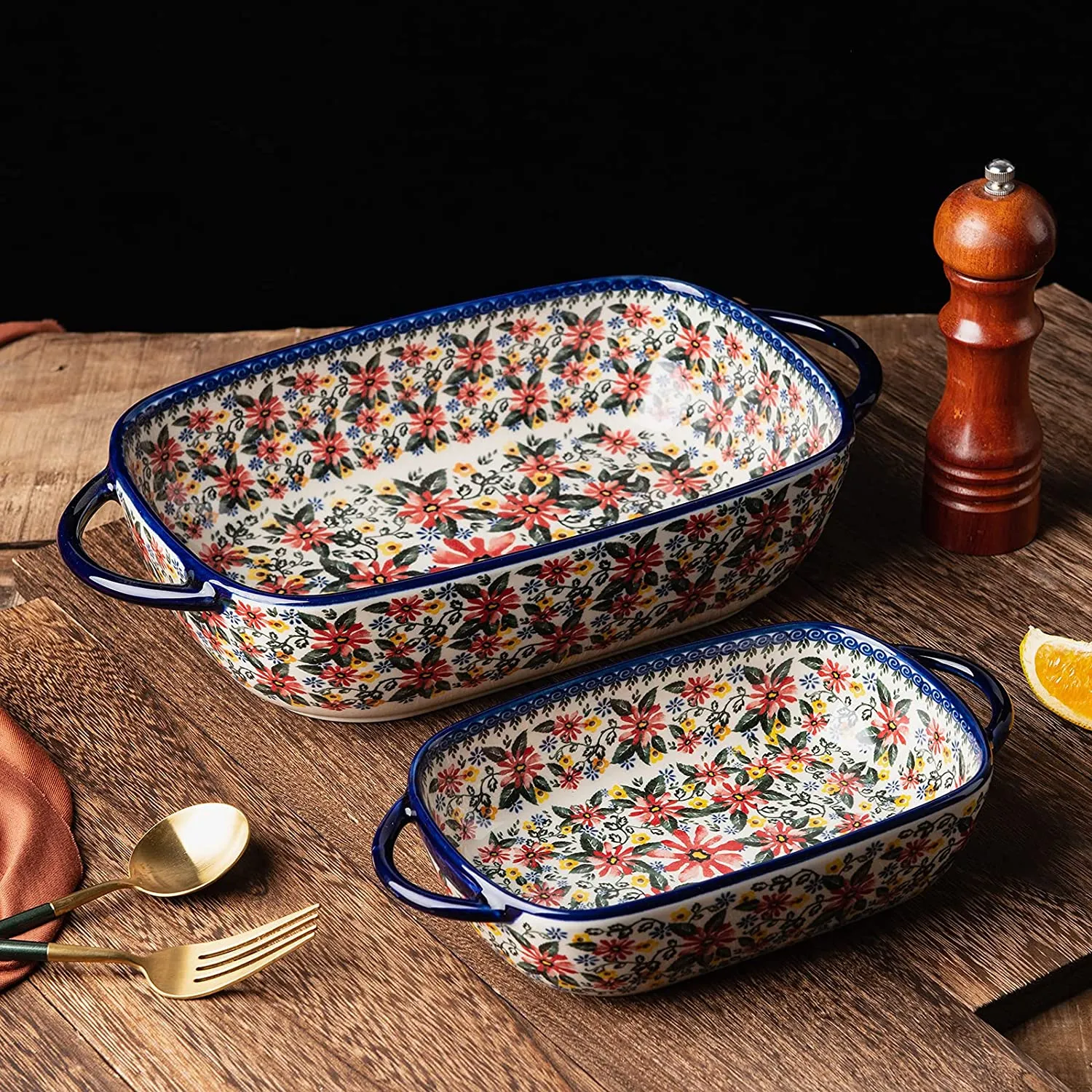 Baking Dish Ceramic Set 2pcs