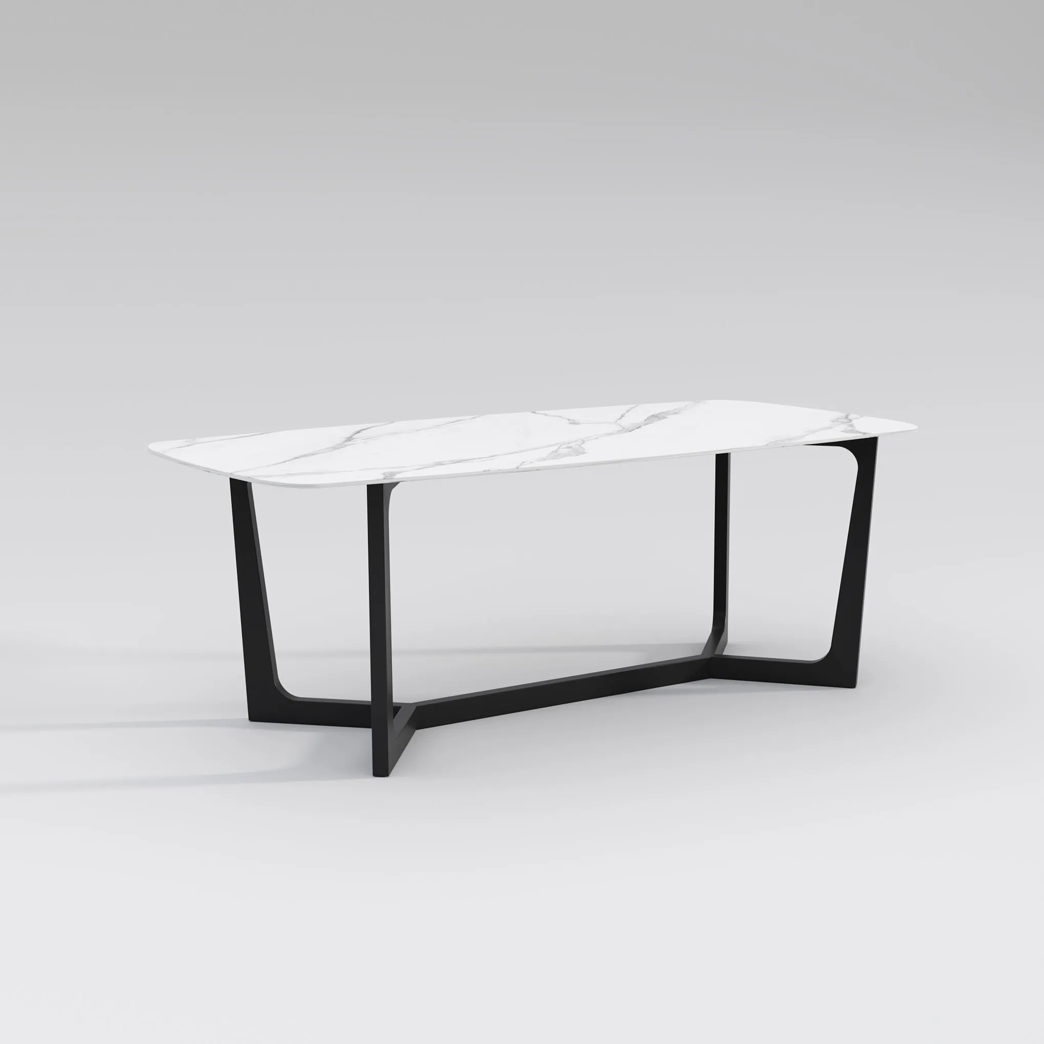 Barley Dining Table/Timber Legs/Ceramic/Marble Tabletop
