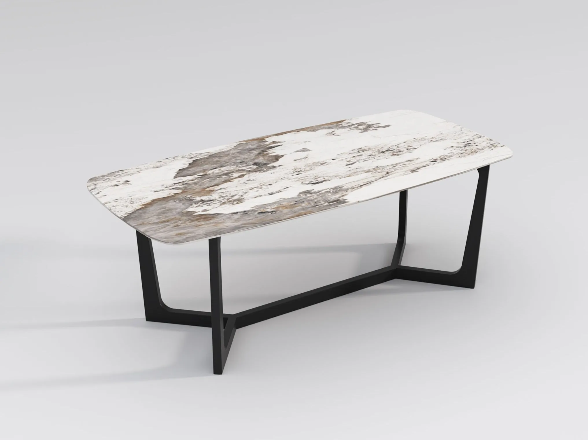 Barley Dining Table/Timber Legs/Ceramic/Marble Tabletop