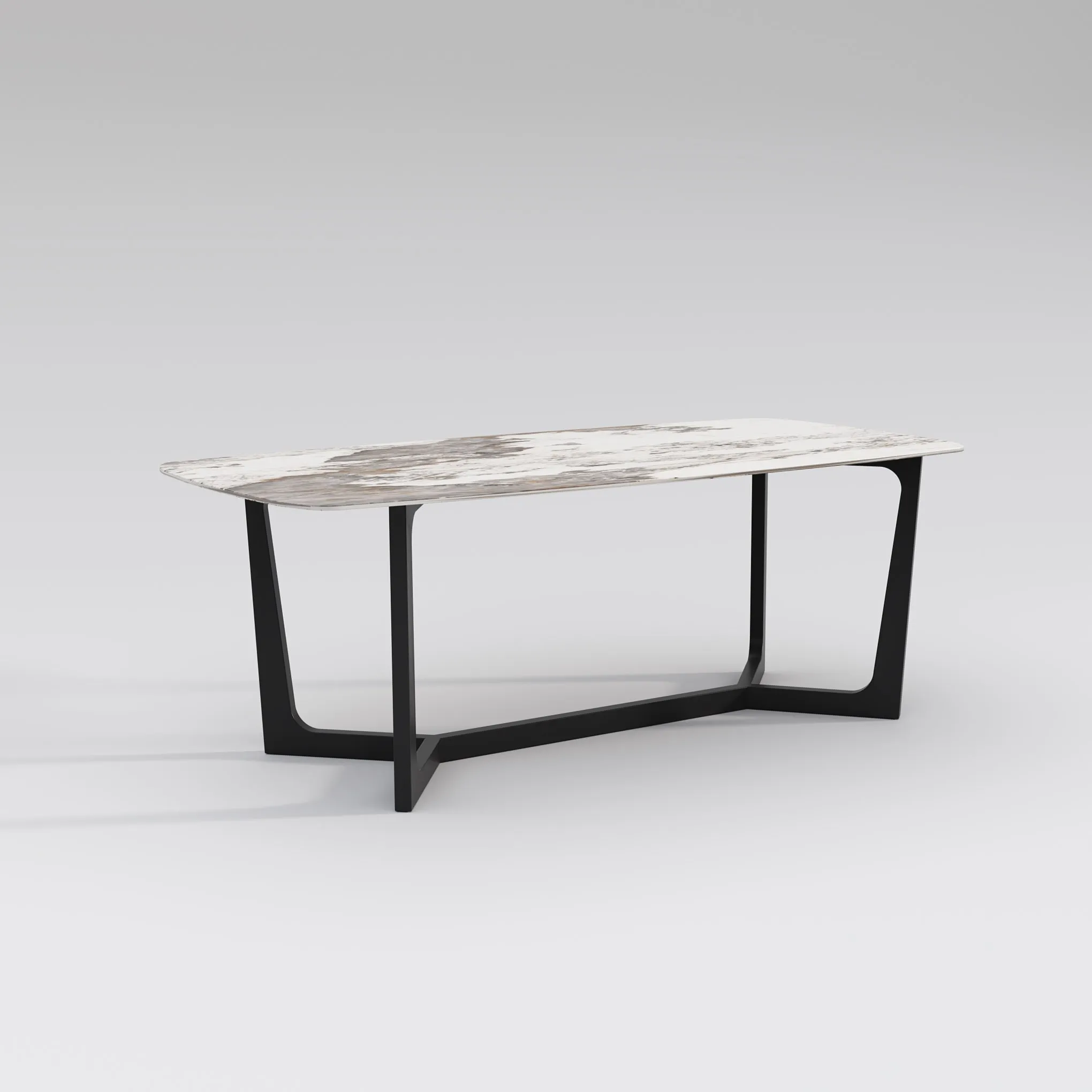 Barley Dining Table/Timber Legs/Ceramic/Marble Tabletop