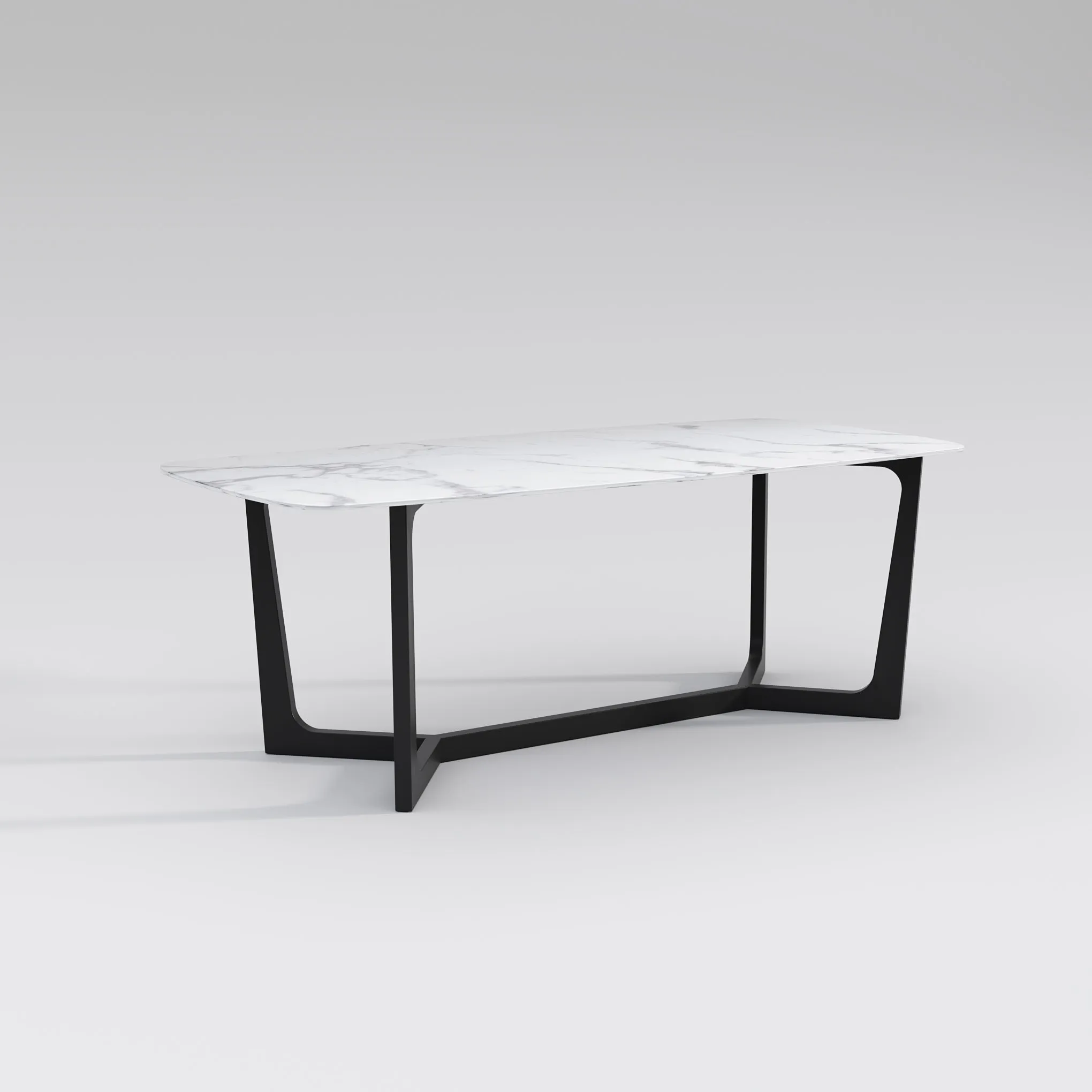 Barley Dining Table/Timber Legs/Ceramic/Marble Tabletop