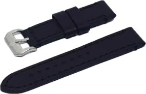 BOLDR Odyssey Black Leather Strap 22mm