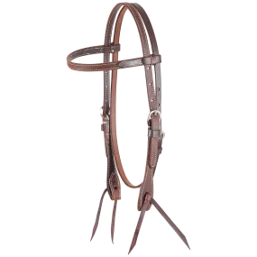 Browband Headstall 5/8-inch - Chestnut Roughout